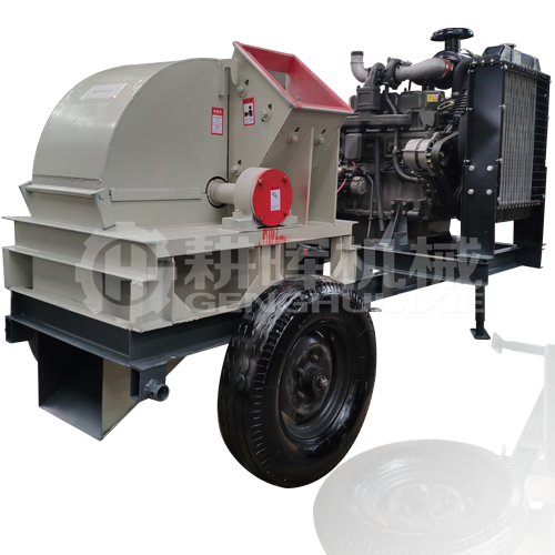 中型移動柴油樹枝粉末機4缸柴油機樹枝粉沫機