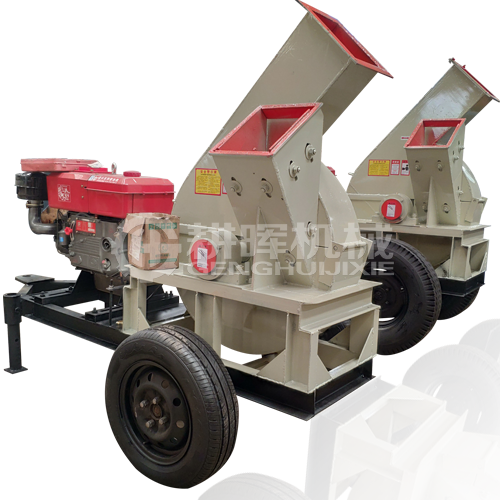 柴油動力削片機柴油機木材削片機移動木柴削片