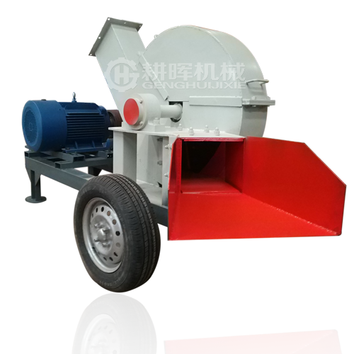 小型移動柴油木片機小型水平進料木片機