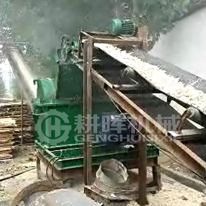 全自動1010粉碎機視頻現場下出料錘片式粉碎機大