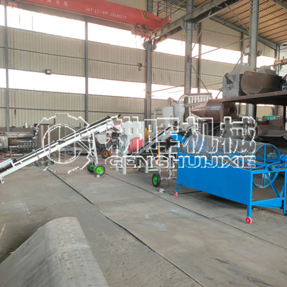 松樹皮粉碎篩分生產(chǎn)線