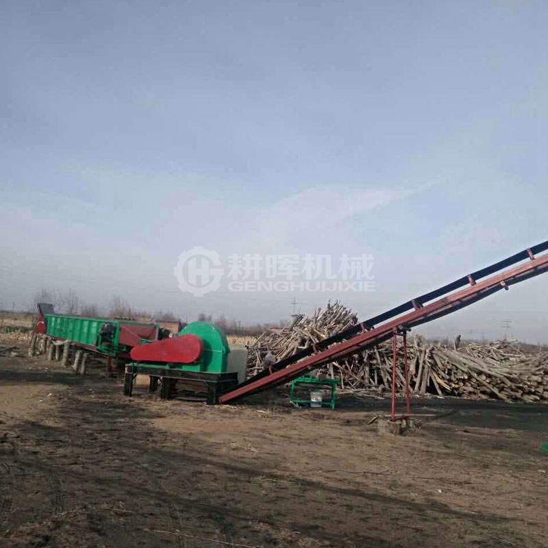 造紙凈片生產線木材剝皮打片生產線楊木凈片機