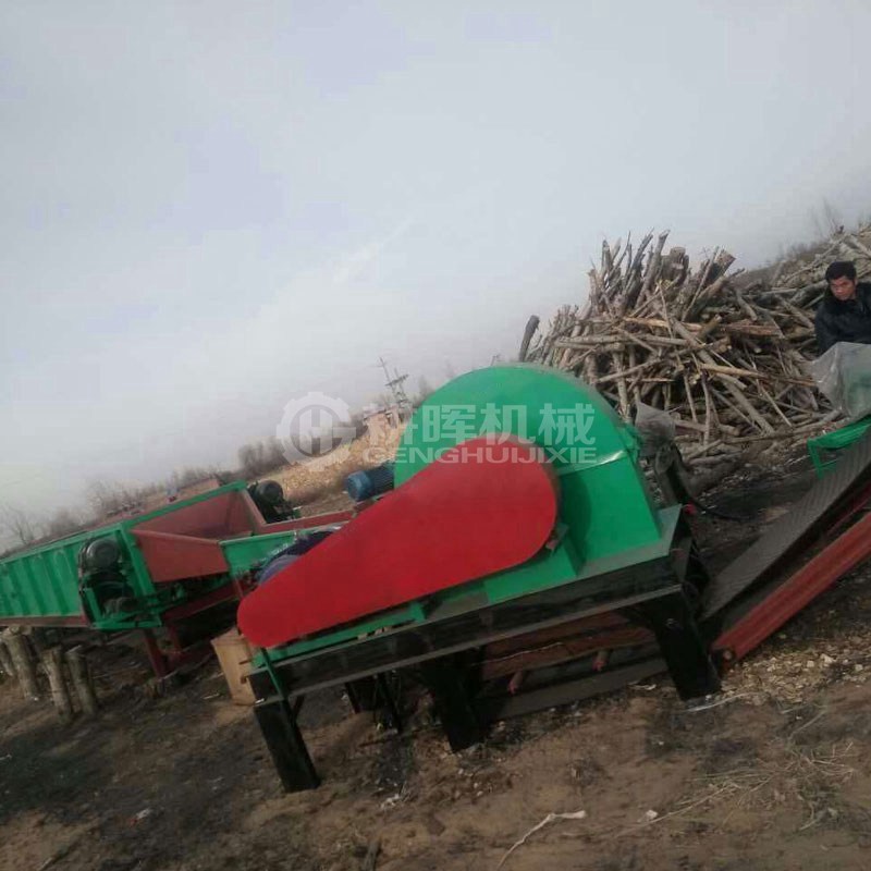 造紙凈片生產線木材剝皮打片生產線楊木凈片機