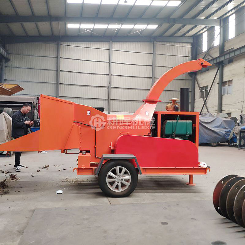 碎木機新型園林樹枝粉碎機大型移動鼓式園林樹 碎木機新型園林樹枝粉碎機大型移動鼓式園林樹