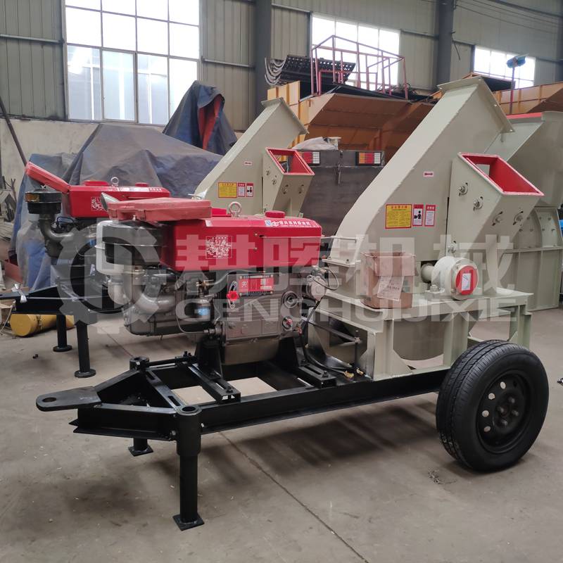 柴油動力削片機柴油機木材削片機移動木柴削片 柴油動力削片機柴油機木材削片機移動木柴削片