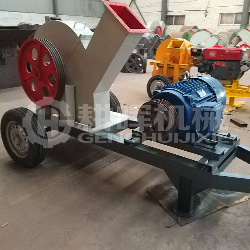 移動電機版切片機可移動用電的木材切片機