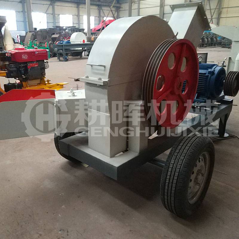 移動電機版切片機可移動用電的木材切片機