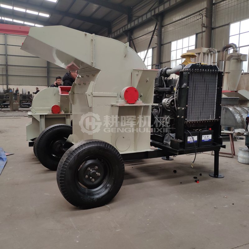 柴油機鋸末粉碎機柴油木材粉碎機柴油式樹枝粉