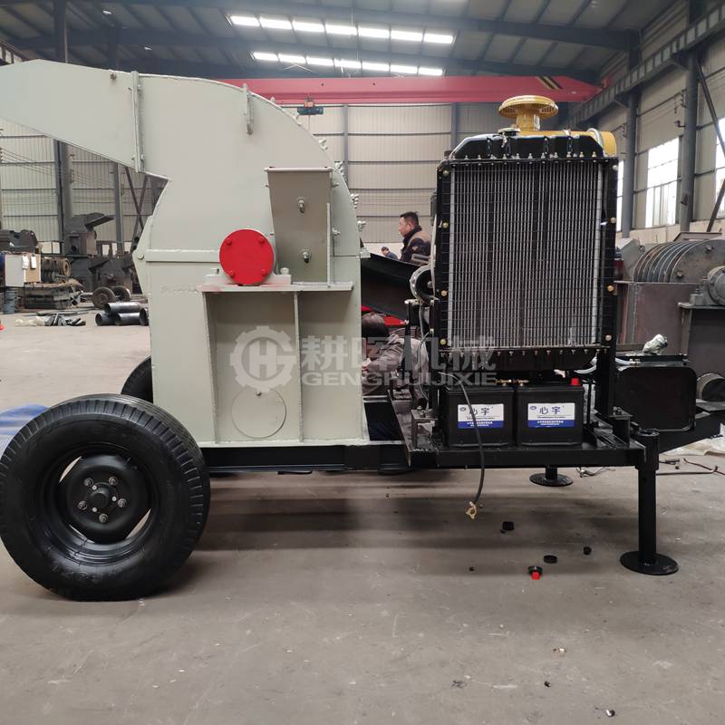 柴油機鋸末粉碎機柴油木材粉碎機柴油式樹枝粉