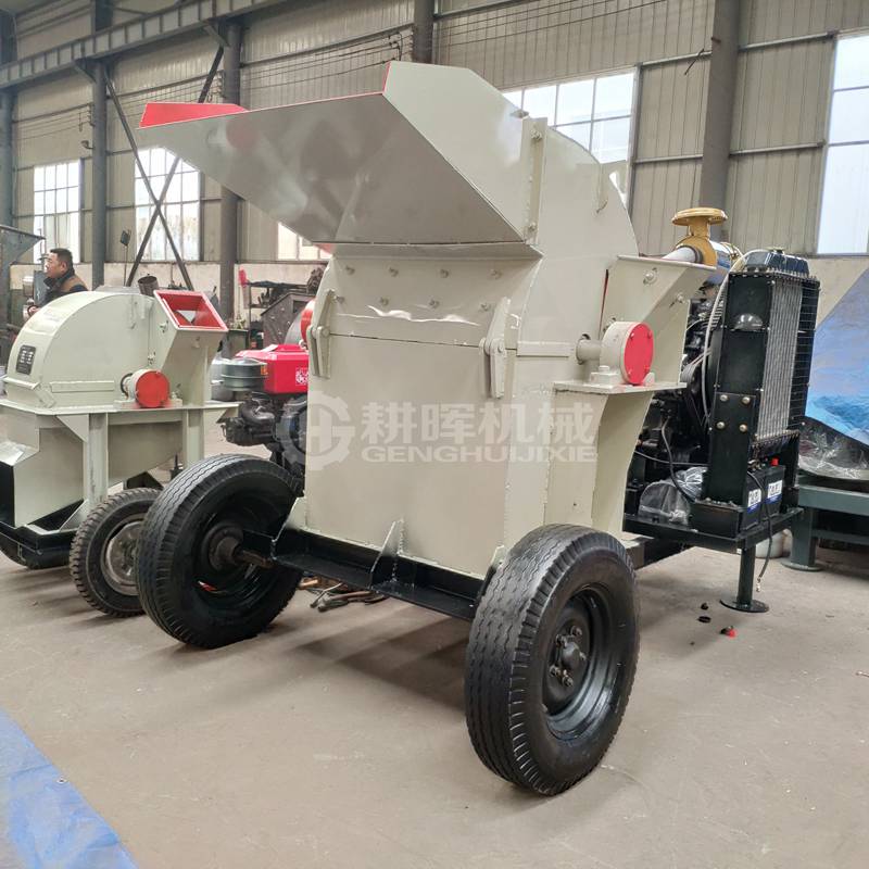 柴油機鋸末粉碎機柴油木材粉碎機柴油式樹枝粉