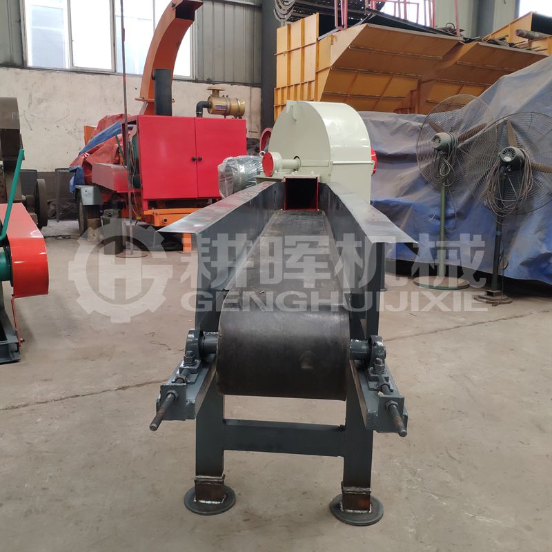 輸送機進料菇木粉碎機全自動木削粉碎機GH800