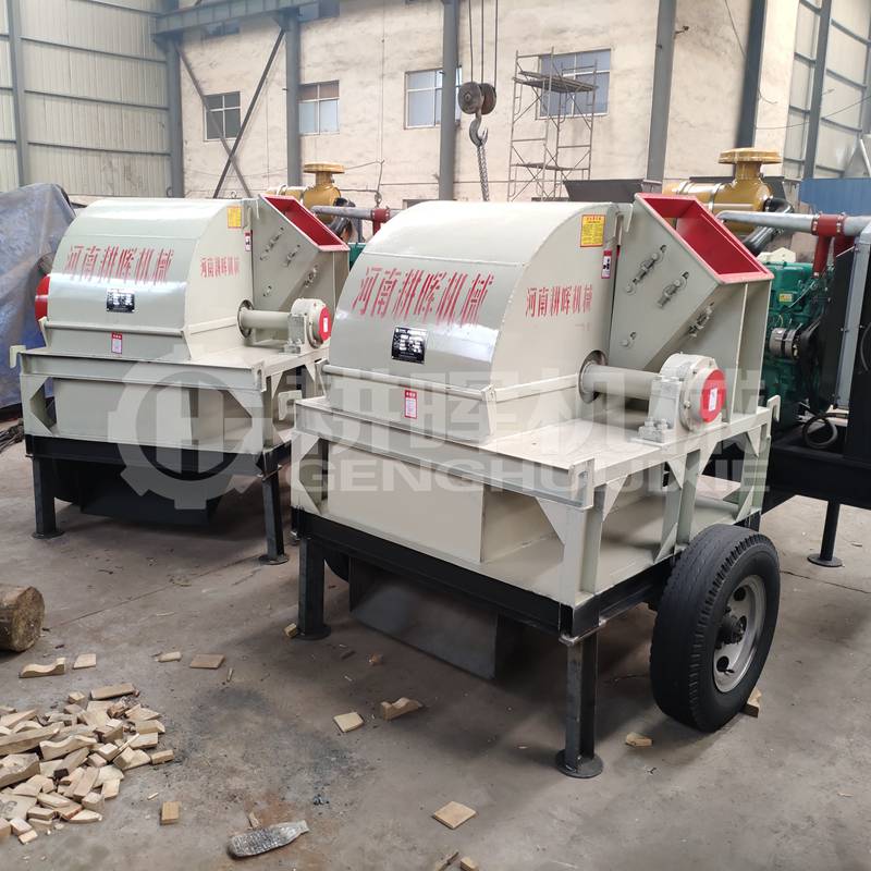 大型移動柴油木削粉碎機1米2菇木粉碎機移動柴油