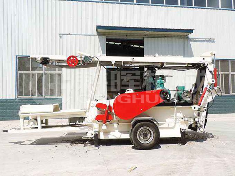 臥式移動柴油樹枝粉碎機大型移動柴油樹枝粉碎