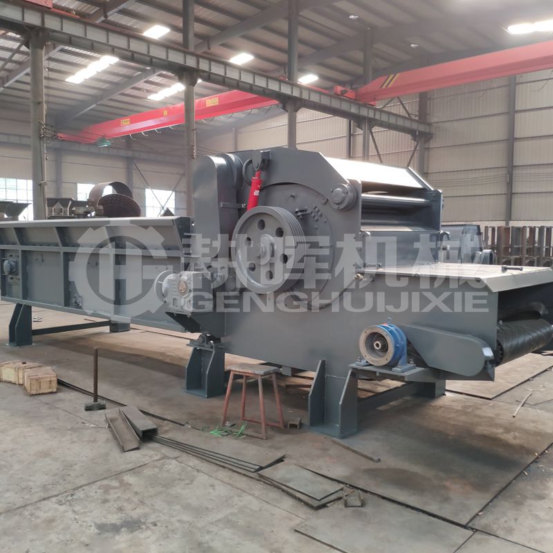 1300鏈板輸送樹枝粉碎機1米3大型樹枝切片機