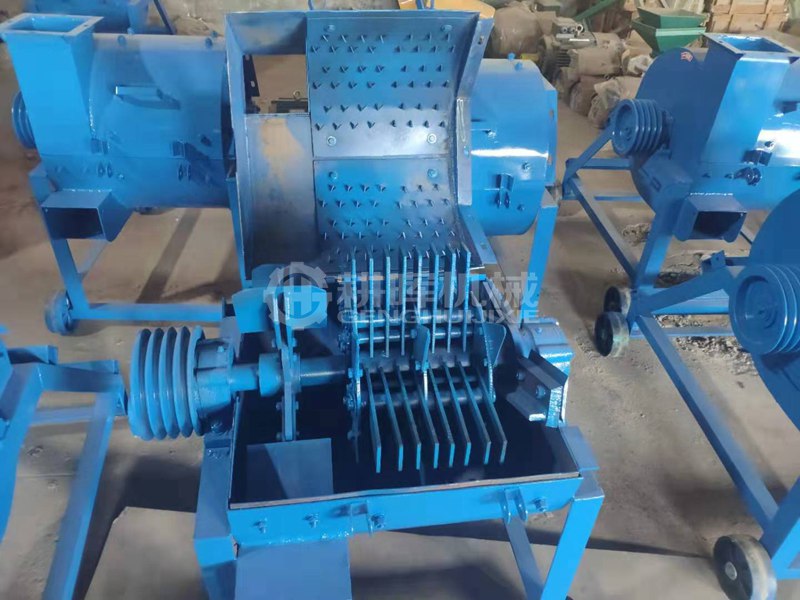 樹皮切斷揉絲粉碎一體機(jī)樹皮切碎揉絲機(jī)