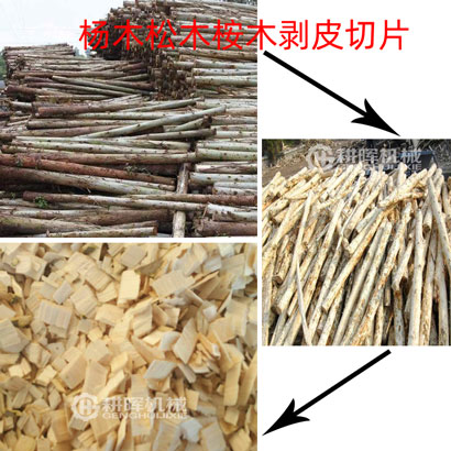 楊木松樹桉木剝皮切片機(jī)造紙凈片造紙木片機(jī)