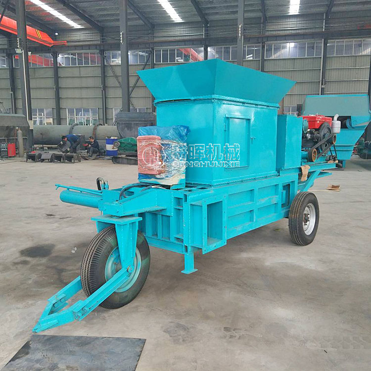 臥式椰絲打包機 稻草秸稈壓塊機