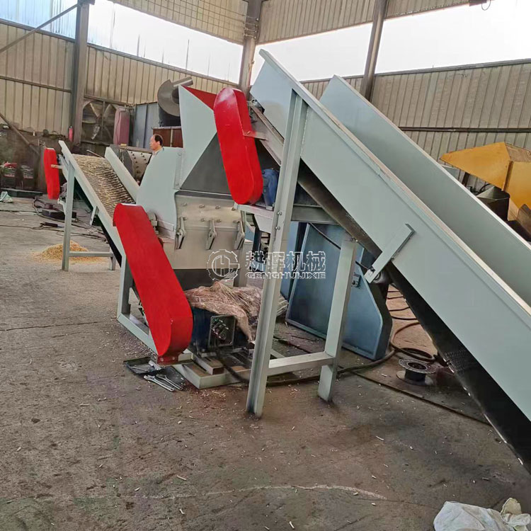 輸送帶進料稻草粉碎機 秸稈粉碎機