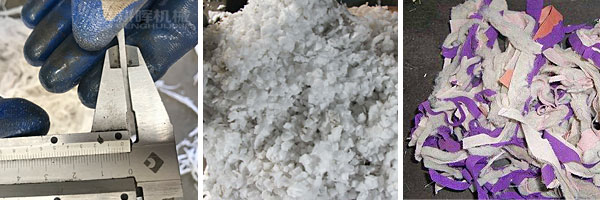 纖維切碎機(jī)碎布機(jī)植物纖維切斷機(jī)化纖打包帶切效果